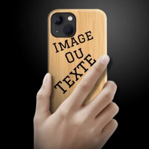 Étui en bambou pour iPhone
